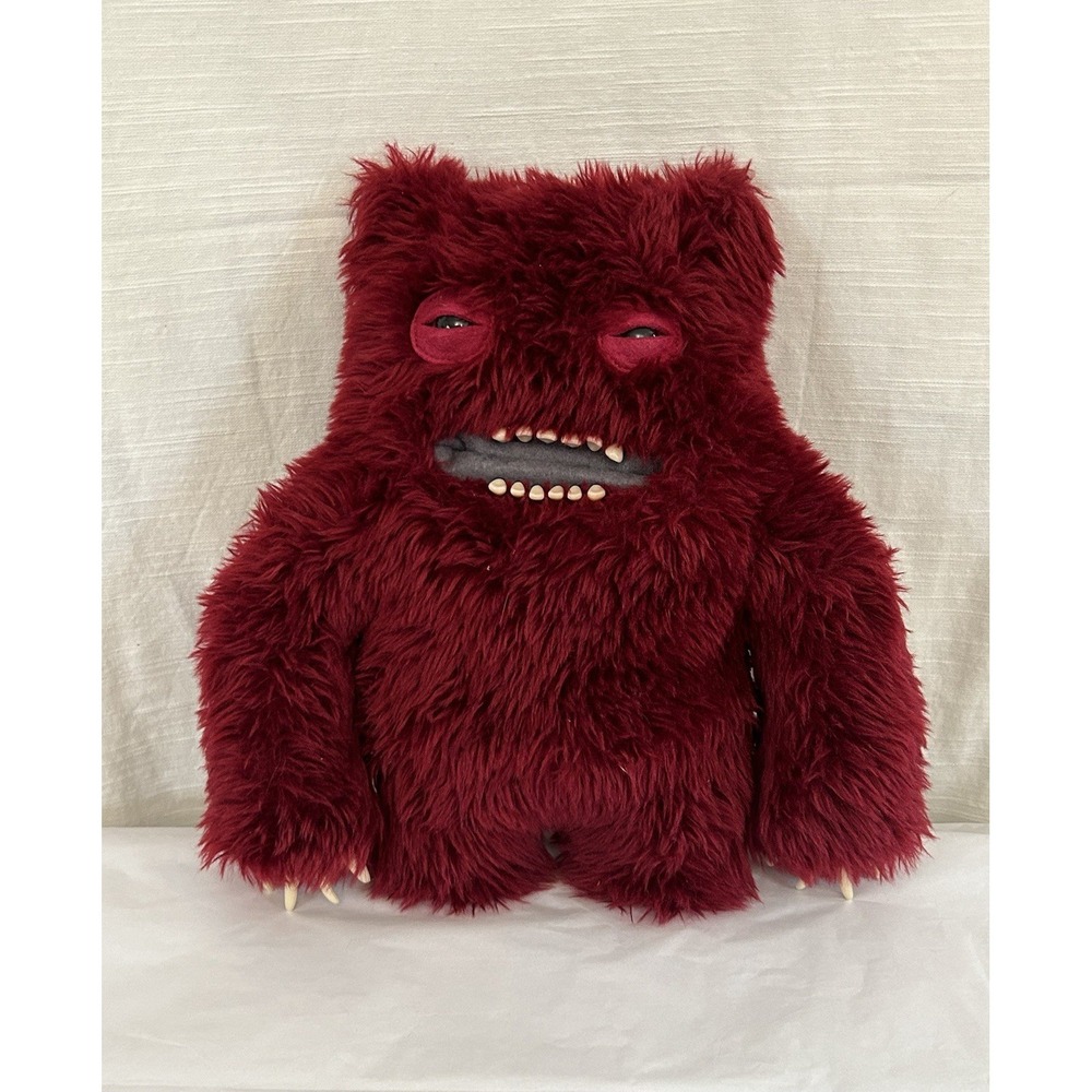 2018 Spin Master Maroon Red Burgundy Fuggler Clawey‎ 12" Inch Rare Plush Retired